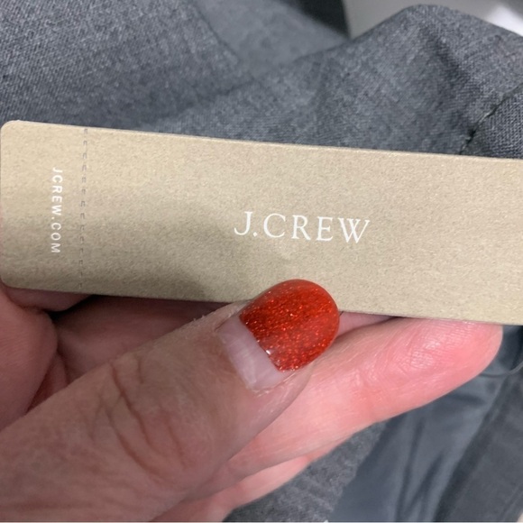 J. Crew 365 Heather Gray Wool Blend Asymmetrical Pencil Skirt - Picture 5 of 9